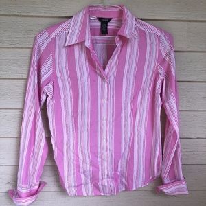 COUPE cotton pink stripe shirt
